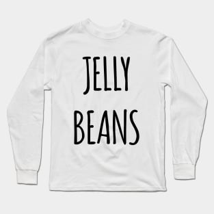 Jelly beans minimal typography Long Sleeve T-Shirt